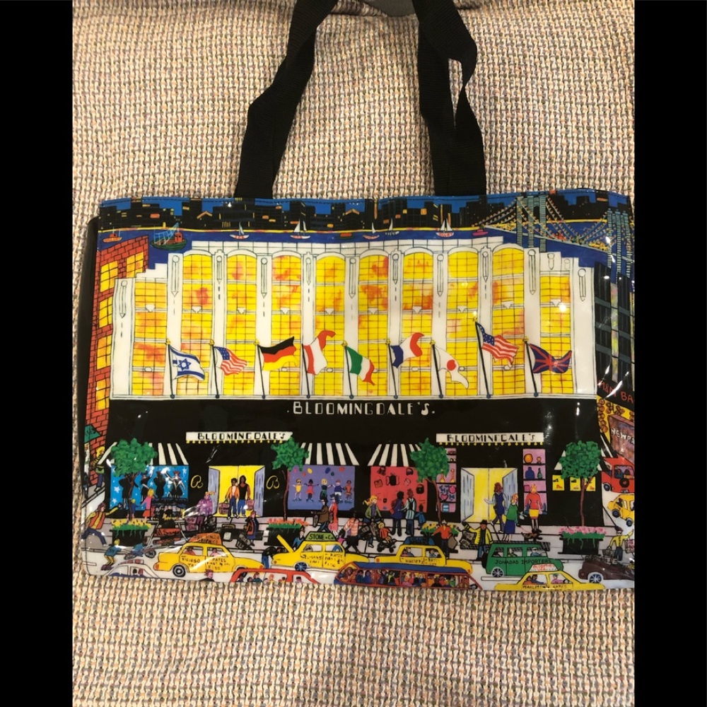 Vintage BLOOMINGDALES PVC Lined Tote